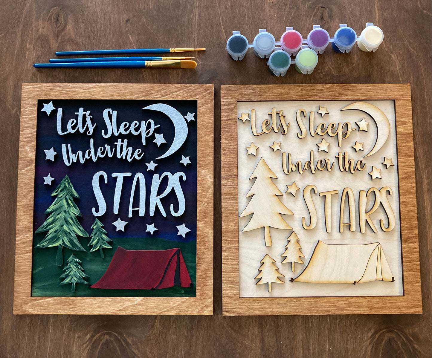 Let's Sleep Under The Stars DIY Painting Kit, DIY Paint at Home Kit, Gift for Her, Craft Kit for Adults, Craft for Teens, Gift for Him